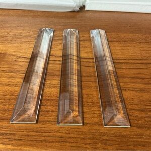 Chandelier Suncatcher Glass Beveled Triangular Prism Pieces Lot of 60